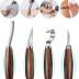 Wood Carving Tools Set,Detail and Hook Carving Knife Kit for Beginners,Trimming Knife for Spoon Bowl Cup Woodwork,Round handle design and 6pcs SK2 Carbon Steel Wood Carving Knives（10pcs）