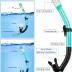 Snorkeling Gear for Adults Men Women,4 in 1 Snorkel Set with Panoramic View Diving Mask Anti-Fog Anti-Leak,Dry Top Snorkel,Fins and Travel Bag for Swimming,Snorkeling and Travel Diving