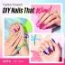 MEFA 35 Pcs Neon Gel Nail Polish Set, 32 Colors Summer Bright Gel Polish Kit Pink Collection with Base Coat No Wipe Glossy & Matte Top Coat Nail Art Manicure DIY Salon Home Gifts for Women