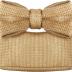 Straw Bow Purse Clutch Bag,Summer Beach Handbags for Women 2024 Vacation