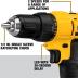 DEWALT 20V Max Cordless Drill/Driver Kit, Compact, 1/2-Inch (DCD771C2), Yellow