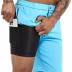 difficort Mens Swim Trunks with Compression Liner 9" Zipper Fly Bathing Suits Quick Dry Swimming Shorts with Zipper Pockets