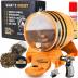 Old Fashioned Cocktail Kit for Whiskey, Bourbon & More - Premium Barrel Set, USA Oak - Cocktail Smoker Kit with Torch - Bourbon Gifts for Men - Gifts from Wife, Daughter, Son (With Butane)