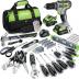 WORKPRO Home Tool Set with Power Drill, 157PCS Power Drill Sets with 20V Cordless Lithium-ion Drill Driver, Home Tool Kit for All Purpose, Cordless Drill Set Combo Kit With Tool Bag