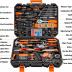 CARTMAN 238 Piece Socket Wrench Auto Repair Tool Combination Package Mixed General Household Hand Tool Set Tool Kit with Plastic Toolbox Storage Case