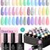 Beetles 23Pcs Gel Nail Polish Kit, Spring Summer Pastel Paradise Macaron Colors Bright Pink Popular Nail Art Solid Sparkle Glitters Gel Polish Set with Base Gel Glossy & Matte Top Coat Gifts for Women