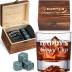 PONPUR Gifts for Dad Fathers Day, Daddy Sippy Cup Whiskey Glass Gifts Set with 4 Whiskey Stones & Wooden Box, Funny Gag Birthday Gifts for New Dad Him Husband, Dad Gifts, Stocking Stuffers