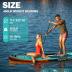 11'6"×35"×6" Extra Wide Inflatable Paddle Board, Stand Up Paddle Board, Sup Board for 450lb Capacity with Removable US Fin, 100L Backpack, Floating Paddle, 5L Waterproof Bag, Safety Leash