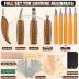 Wood Carving Kit, 23pcs Wood Carving Tool with 4PCS Wood Carving Knives & 5PCS Detail Knives 9 Basswood Blocks & Gloves & Roll Bag & Strop Block & Polishing Compound Whittling Kit Hobbies for Adults