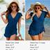 Blooming Jelly Women's Tummy Control Swimsuits One Piece Bathing Suit Plus Size Swim Dress Modest Ruffle Swimwear