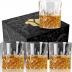 Whiskey Glasses Set of 4, Rocks Glasses, 10 oz Old Fashioned Tumblers for Drinking Scotch Bourbon Whisky Cocktail Cognac Vodka Gin Tequila Rum Liquor Rye Gift for Men Women at Home Bar