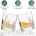 Greenline Goods Skyline Etched Chicago Whiskey Glasses Gift (Set of 2) | Old Fashioned Tumbler – For Chicago Lovers - Windy City Accessories and Souvenirs - Illinois Glassware Decor