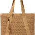 Straw Beach Tote Bag for Women,Raffia Woven Shoulder Handbags for Summer Vacation 2024