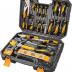 TOLSEN 89-Piece Tool Set Household Tool Kit, Hammer Screwdrivers Set, Tool Kit with Drill Bits, Socket Wrench Set, Hex Key Set, Tape Measure, with Plastic Toolbox Storage Case