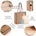 YXILEE Straw Tote Bag for Women - Summer Beach Bag Foldable Woven Tote Bags