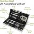 Cuisinart CGS-5020 BBQ Tool Aluminum Carrying Case, Deluxe Grill Set, 20-Piece