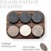 Whiskey Chilling Stones - Set of 6 Handcrafted Premium Granite Round Sipping Rocks - Hardwood Presentation & Storage Tray by R.O.C.K.S.