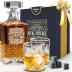 Gifts for Brother | Personalized Brother Gifts from Sister, Brothers | Unique Whiskey Decanter Set with 2 Glasses | Happy Birthday Gift Ideas for Brother | Best Brother Present