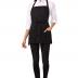 Chef Works Unisex Three Pocket Apron, Black, One Size