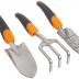 Fiskars 384490-1001 Ergo Garden Tool Set, Regular Package, Black/Orange