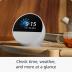 All-new Amazon Echo Spot (2024 release), Smart alarm clock with vibrant sound + Alexa, Black