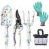 WORKPRO 5PCS Garden Tool Set, Aluminum Heavy Duty Gardening Tool Set with Garden Tool Bag, Outdoor Garden Hand Tools, Garden Gifts