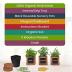 Indoor Herb Garden Kit - includes 3 Wooden Herb Pots, Internal drip Trays, Soil Pellets, Chalk, Instructions Booklet and Basil, Oregano & Thyme Non GMO Herb Seeds. DIY Kitchen Herbs Growing Kit.…