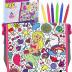 Color Your Own Bag with 6 Markers Craft Set - Unique Mermaid Crafts for Girls Ages 6-8 & Mermaid Gifts for Girls 5-7 Years Old, Craft Kits for Girls Ages 6-8, Summer Crafts for Kids