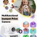 Kids Camera Instant Print, Christmas Birthday Gifts for Girls and Boys Age 3-12,1080P Kids Instant Cameras That Print Photos,Portable Toddler Toy for 3 4 5 6 7 8 9 10 11 Year Old Boys White