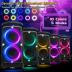 Portable Bluetooth Party Speaker: 160W Peak Powerful Loud Sound Deep Bass Wireless Boombox Large Subwoofer 15 Hours Battery Life Fast Charging with Led Light Show for Outdoor Camping Backyard