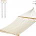 Castaway Living 13 ft. Double Traditional Hand Woven Cotton Rope Hammock with Free Extension Chains & Tree Hooks, Designed in The USA, Accommodates Two People with a Weight Capacity of 450 lbs.