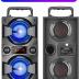 60W Bluetooth Speakers Portable Wireless Speaker with Double Subwoofer Heavy Bass, FM Radio, Microphone, Lights, Remote EQ, Loud Boom Box Stereo Sound System Speaker for Home Outdoor Party Gifts(1MIC)