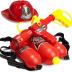 Prextex Fireman Backpack Water Guns for Kids w/Fire Hat | Water Toys Big Water Gun | Super Fast Squirt Water Blaster| All Ages Kids & Adults | Play Range Water gun for Pool Party Favors