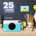 KODAK Printomatic Full-Color Instant Print Digital Camera - High-Quality Photos On Zink 2x3" Sticky-Back Photo Paper - 5MP, Portable, Creative Fun Gift for Birthday, Christmas, Holiday - Blue