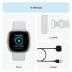 Fitbit Sense 2 Advanced Health and Fitness Smartwatch with Tools to Manage Stress and Sleep, ECG App, SpO2, 24/7 Heart Rate and GPS, Blue Mist/Pale Gold, One Size (S & L Bands Included)