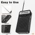 Portable Radio AM FM, Goodes Transistor Radio with Loud Speaker, Headphone Jack, 2AA Battery Operated Radio for Long Range Reception, Pocket Radio for Indoor, Outdoor and Emergency Use