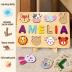 Name Puzzle for Kids Personalized, Baby Easter Gifts, Montessori Learning Toys for Baby Boy & Girl 1-3 Year Old, Personalized Baby Gifts, 1-3st Birthday Gifts for Girls Boys