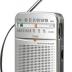 Panasonic RF-P50d Pocket AM/FM Radio Silver RF-P50D