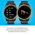 Garmin 010-02173-31 Venu, GPS Smartwatch, Bright Touchscreen Display, Features Music, Body Energy Monitoring, Animated Workouts, Pulse Ox Sensor and More, Gold with Black Band