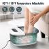 Niksa Foot Spa Bath Massager with Heat, Bubbles, Vibration and Red Light, 4 Massage Roller Pedicure, Tub for Feet Stress Relief, Foot Soaker with Mini Acupressure Massage Points Temperature Control