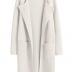 ANRABESS Women's Open Front Knit Lightweight Cardigan Casual Long Coatigan Sweater Lady Jacket Coat 2024 Fall Outerwear Off White Small