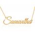 TinyName Custom Name Necklace Personalized 18K Gold Plated Nameplate Customized Jewelry Gift for Women