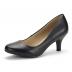 DREAM PAIRS Womens Pat Bridal Wedding Low Heel Pump Shoes, Black/Pu - 8.5 (Luvly)