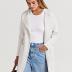 ANRABESS Women's Open Front Knit Lightweight Cardigan Casual Long Coatigan Sweater Lady Jacket Coat 2024 Fall Outerwear Off White Small