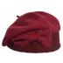 VECRY Lady French Beret 100% Wool Beret Floral Dress Beanie Winter Hat (Bow-Claret)