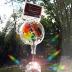 Kikkerland Solar Powered Rainbow Maker with Single Crystal, Solar-Powered Toy, Rainbow Prisms, Fun Educational Science, Window Home Decor Decoration