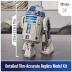 4D Build Star Wars R2-D2 Cardstock 3D Model Kit, Star Wars Gifts, Star Wars Toys Desk Décor for Star Wars Fans & Collectors, Adults & Teens 12+