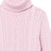 Amazon Essentials Women's Fisherman Cable Turtleneck Sweater (Available in Plus Size), Light Pink, Medium