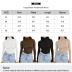 SUNBS Womens Fall Clothes Turtleneck Long Sleeve Shirts Mock Neck Tops Fashion Basic Layering Tight Stretch Pullover Thermal Underwear Scrub Winter Clothes 2024 BlackWhiteBeige3 S