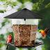 Jealoeur Bird Feeders for Outdoors Hanging Bird Feeder Wild Bird Seed, Black